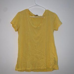 Yellow V-neck Shirt